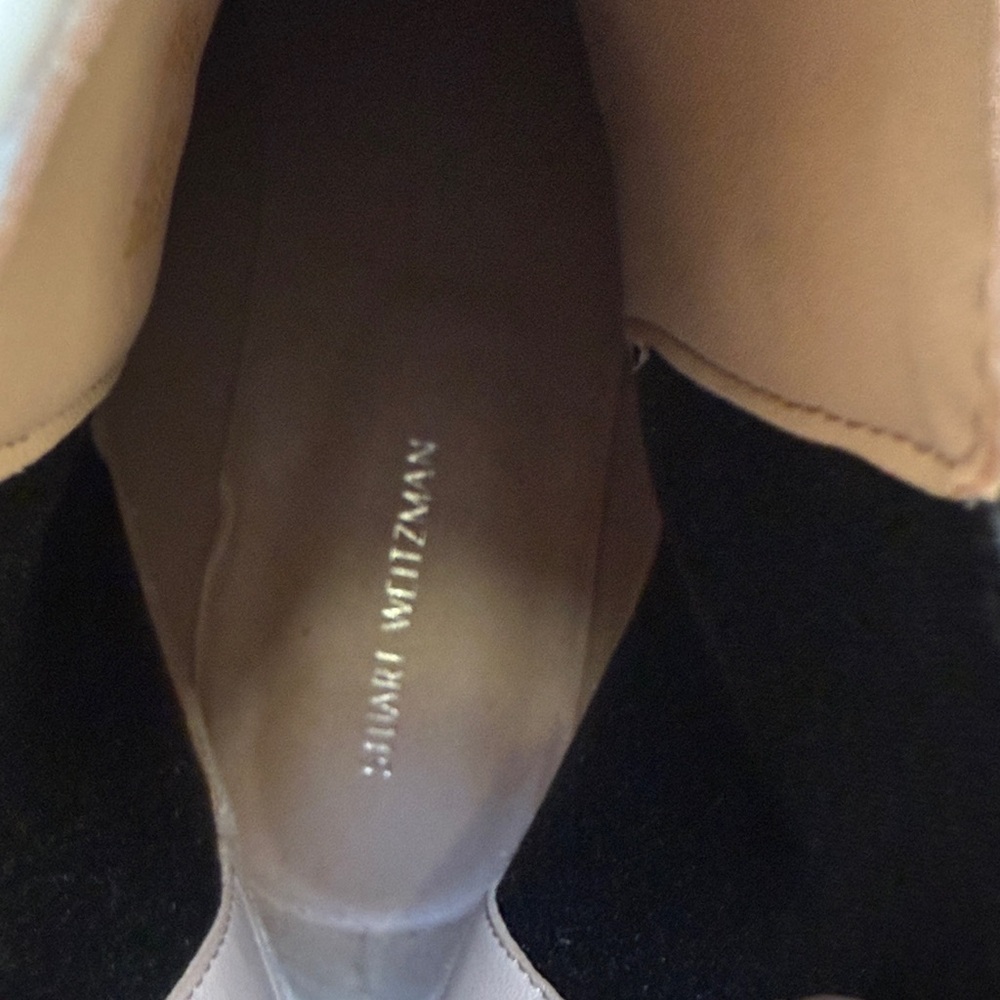 Stuart Weitzman white Yuliana 60MM Chelsea Booties size 8 women H31N4 - Picture 10 of 11